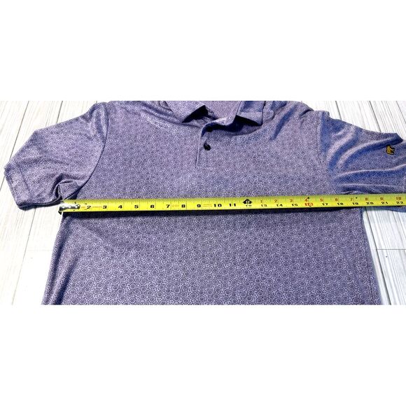 Jack Nicklaus Polo Golf Shirt Mens Small Lavender Purple Medallion Print AOP - Picture 7 of 8